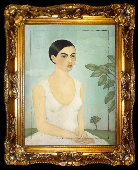 framed  Frida Kahlo Portrait of Cristina Kahlo, ta009-2